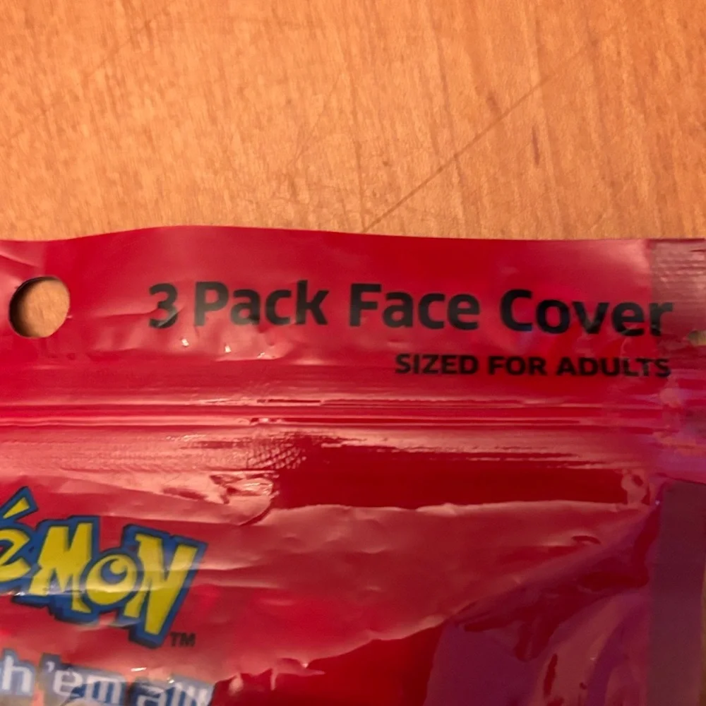 Pokemon Pikachu Blue and Yellow Face Cover Set